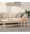 vidaXL 2 Piece Coffee Table Set Solid Wood Pine