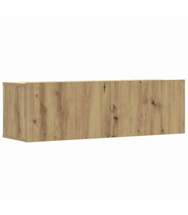 vidaXL 2 Piece TV Cabinet Set Wall-mounted Artisan Oak Engineered Wood