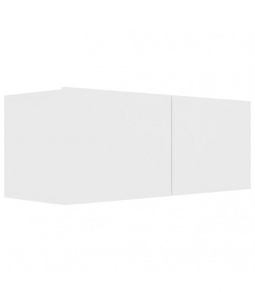 vidaXL 2 Piece TV Cabinet Set White Engineered Wood