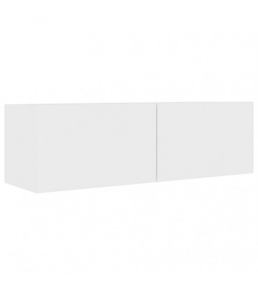 vidaXL 2 Piece TV Cabinet Set White Engineered Wood