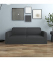 vidaXL 2-Seater Stretch Couch Slipcover Anthracite Polyester Jersey