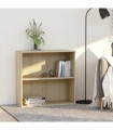vidaXL 2-Tier Book Cabinet Sonoma Oak 80x30x76.5 cm Engineered Wood