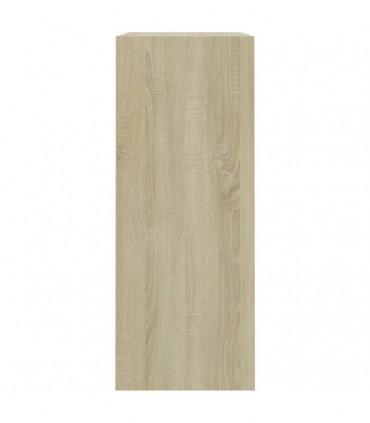 vidaXL 2-Tier Book Cabinet Sonoma Oak 80x30x76.5 cm Engineered Wood