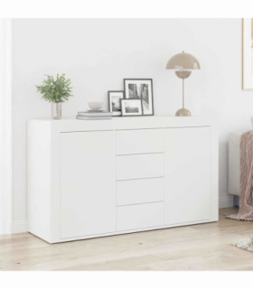 vidaXL Sideboard with Drawer White 120 x 36 x 69 cm Engineered wood