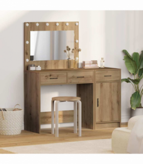 vidaXL Dressing Table 2 pcs Brown 40 x 41 x 75 cm Engineered wood