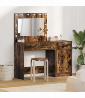 vidaXL Dressing Table 2 pcs Brown 40 x 41 x 75 cm Engineered wood