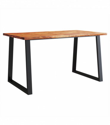 vidaXL 3 Piece Dining Set with Live Edge Solid Wood Acacia