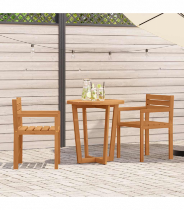 vidaXL 3 Piece Garden Dining Set Solid Wood Acacia