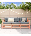 vidaXL 3 Piece Garden Lounge Set Solid Wood Douglas