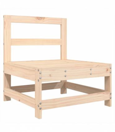 vidaXL 3 Piece Garden Lounge Set Solid Wood Pine