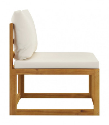 3 Piece Garden Lounge Set with Cushions Solid Wood Acacia