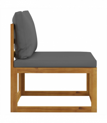 vidaXL 3 Piece Garden Lounge Set with Cushions Solid Wood Acacia