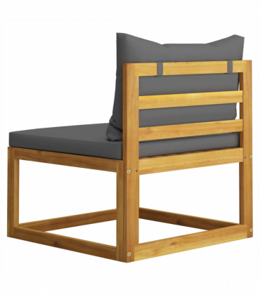 vidaXL 3 Piece Garden Lounge Set with Cushions Solid Wood Acacia