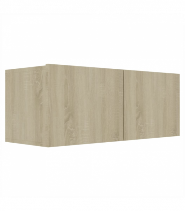 vidaXL 3 Piece TV Cabinet Set Sonoma Oak Engineered Wood