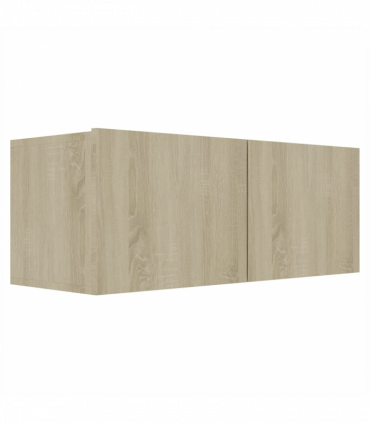 vidaXL 3 Piece TV Cabinet Set Sonoma Oak Engineered Wood