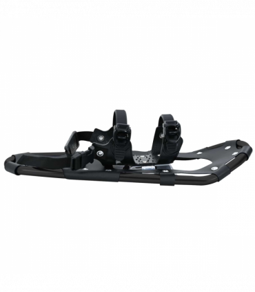 vidaXL 3 in 1 Snowshoes with Hiking Poles Black 21 inches