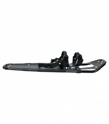 vidaXL 3 in 1 Snowshoes with Hiking Poles Black 30 inches