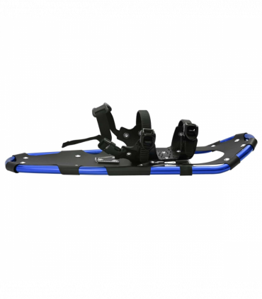 vidaXL 3 in 1 Snowshoes with Hiking Poles Blue 25 inches