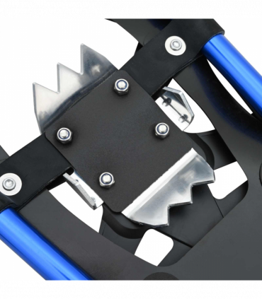 vidaXL 3 in 1 Snowshoes with Hiking Poles Blue 25 inches