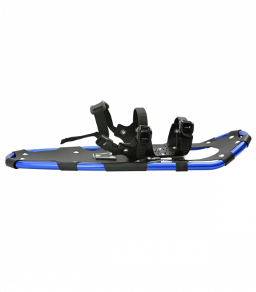 vidaXL 3 in 1 Snowshoes with Hiking Poles Blue 25 inches