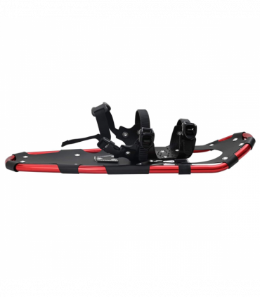 vidaXL 3 in 1 Snowshoes with Hiking Poles Red 21 inches