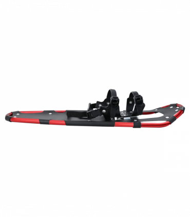 vidaXL 3 in 1 Snowshoes with Hiking Poles Red and Black 30 inches