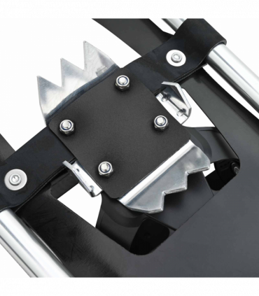 vidaXL 3 in 1 Snowshoes with Hiking Poles Silver 30 inches