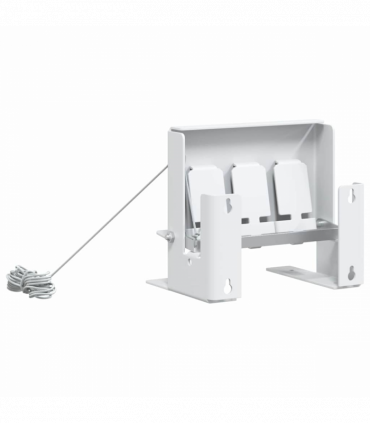 vidaXL 3-Hole Biathlon Knockdown Target with Reset Cord