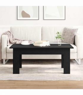 vidaXL Coffee Table Black oak 100 x 60 x 42 cm Engineered wood