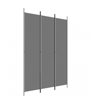 vidaXL 3-Panel Room Divider Anthracite 150x220 cm Fabric