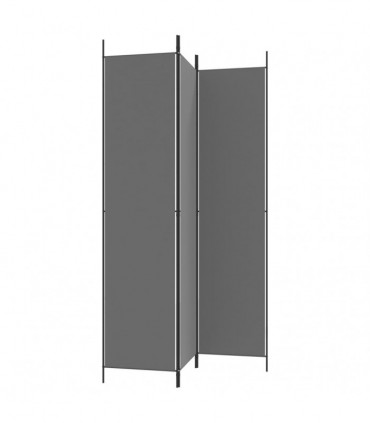 vidaXL 3-Panel Room Divider Anthracite 150x220 cm Fabric