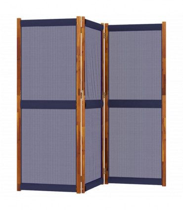 vidaXL 3-Panel Room Divider Dark Blue 210x180 cm