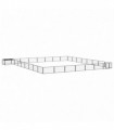vidaXL 32-Panel Dog Playpen Black 100x50 cm Powder-coated Steel