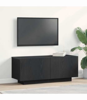 vidaXL TV Cabinet Black 100 x 35 x 40 cm Engineered wood