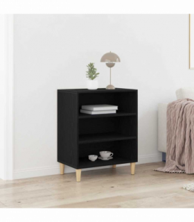 vidaXL Sideboard Black oak 57 x 35 x 70 cm Engineered Wood