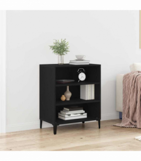 vidaXL Sideboard Black oak 57 x 35 x 70 cm Engineered Wood