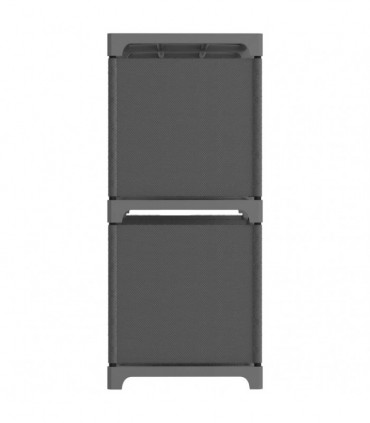 4-Cube Display Shelf Grey 69x30x72.5 cm Fabric