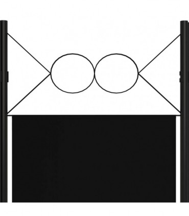 vidaXL 4-Panel Room Divider Black 160x180 cm