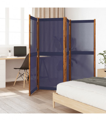vidaXL 4-Panel Room Divider Dark Blue 280x180 cm
