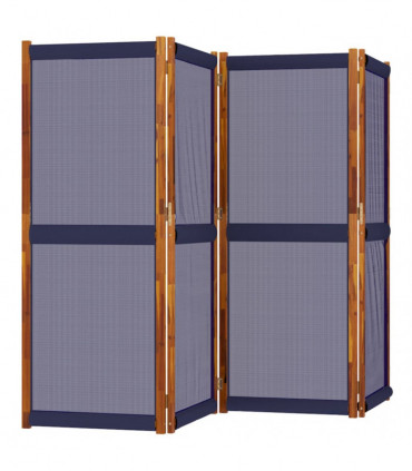 vidaXL 4-Panel Room Divider Dark Blue 280x180 cm