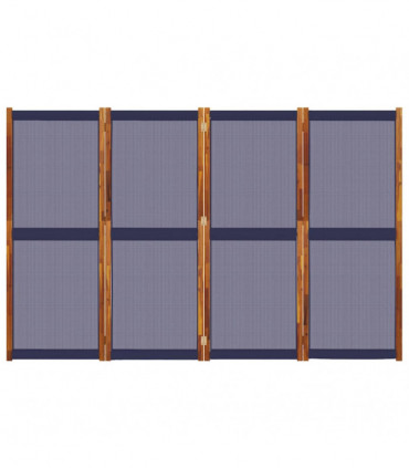 vidaXL 4-Panel Room Divider Dark Blue 280x180 cm
