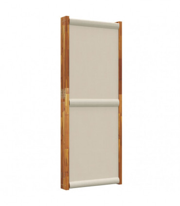 vidaXL 4-Panel Room Divider Light Grey 280x180 cm
