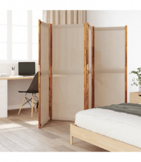vidaXL 4-Panel Room Divider Taupe 280x180 cm