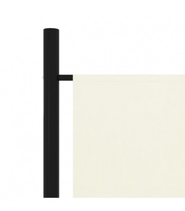 vidaXL 4-Panel Room Divider White 200x180 cm