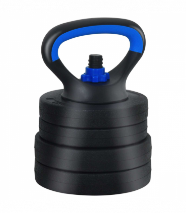 vidaXL 4-in-1 Dumbbell Set Black and Blue 121 x 19.5 x 19.5 cm