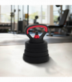 vidaXL 4-in-1 Dumbbell Set Black and Red 121 x 19.5 x 19.5 cm