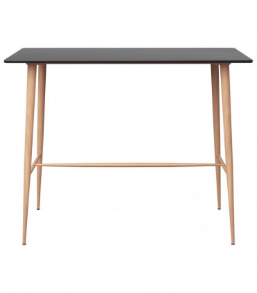 vidaXL 5 Piece Bar Set Black