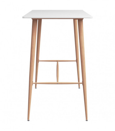 vidaXL 5 Piece Bar Set White and Black