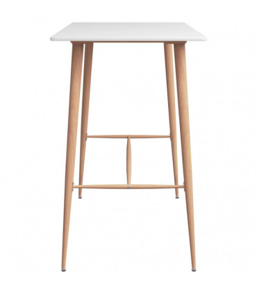 vidaXL 5 Piece Bar Set White and Black