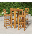 vidaXL 5 Piece Garden Bar Set Solid Wood  Acacia